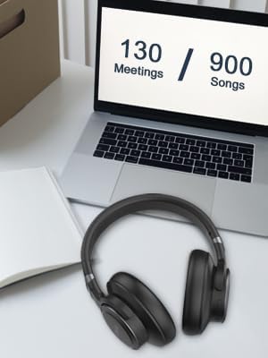 KVIDIO Active Noise Cancelling Headphones, 70 Hours Playtime Bluetooth Headphones Wireless with Microphone, Transparency Mode, Deep Bass and Hi-Fi Stereo Sound Over Ear Headphones for Travel Office - Image 4